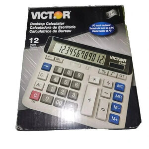 Victor 2140 12-Digit Desktop Calculator with Extra Large Display - Office
